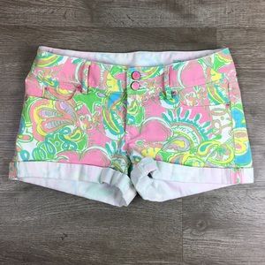 Lilly Pulitzer Chin Chin Clifton Shorts Size 2